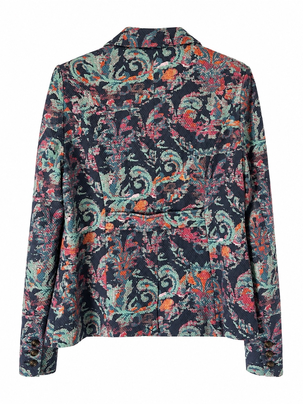 Sundance Floral Paisley Boho Blazer Cotton Colorful Large New - Picture 4 of 9